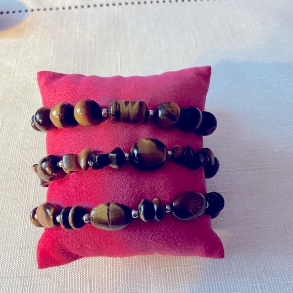 Tiger Eye Stretch Bracelets - Picture 1 of 4
